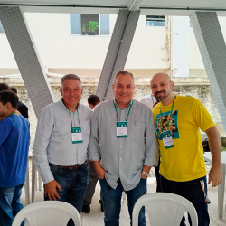 Maurício Salles, Carlison Costa , supervidor da ATeG e Diego Costa, mobilizador